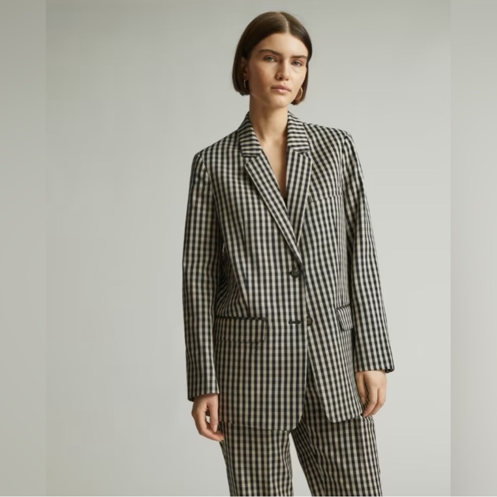 NWT - Everlane The Oversized Blazer Gingham Size 8